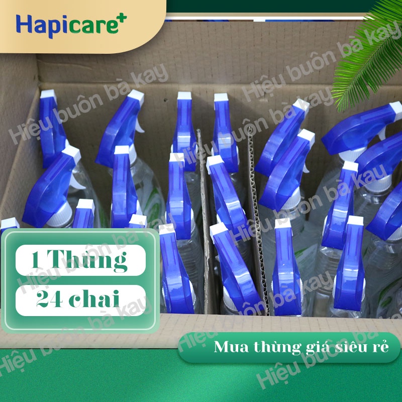[1 Thùng] Chai nước xịt khuẩn HapiCare+ (500ml) rửa tay khô sát khuẩn