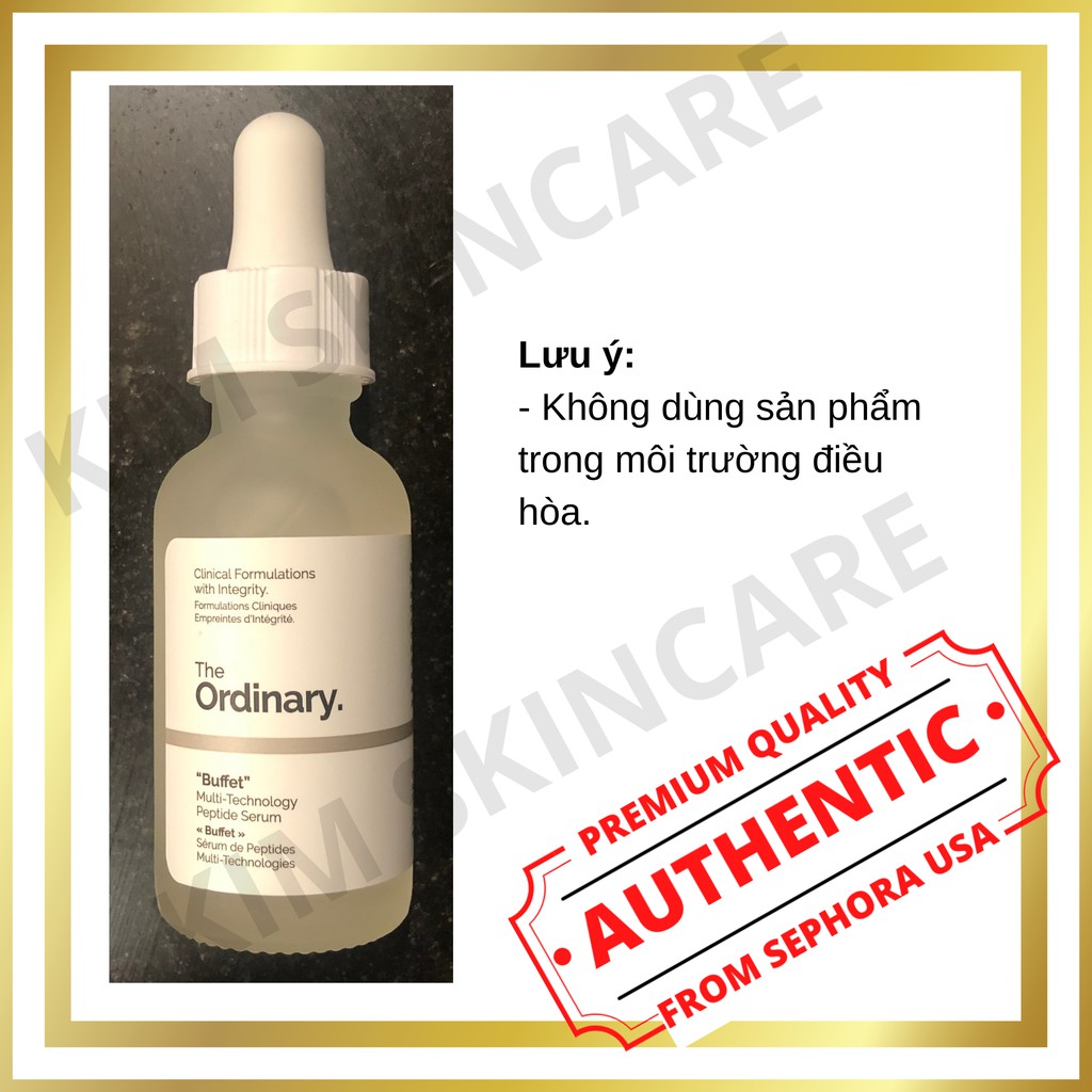 The Ordinary Buffet Dưỡng Ẩm Chống Lão Hóa Se Khít Lỗ Chân Lông Serum Tái Tạo Da