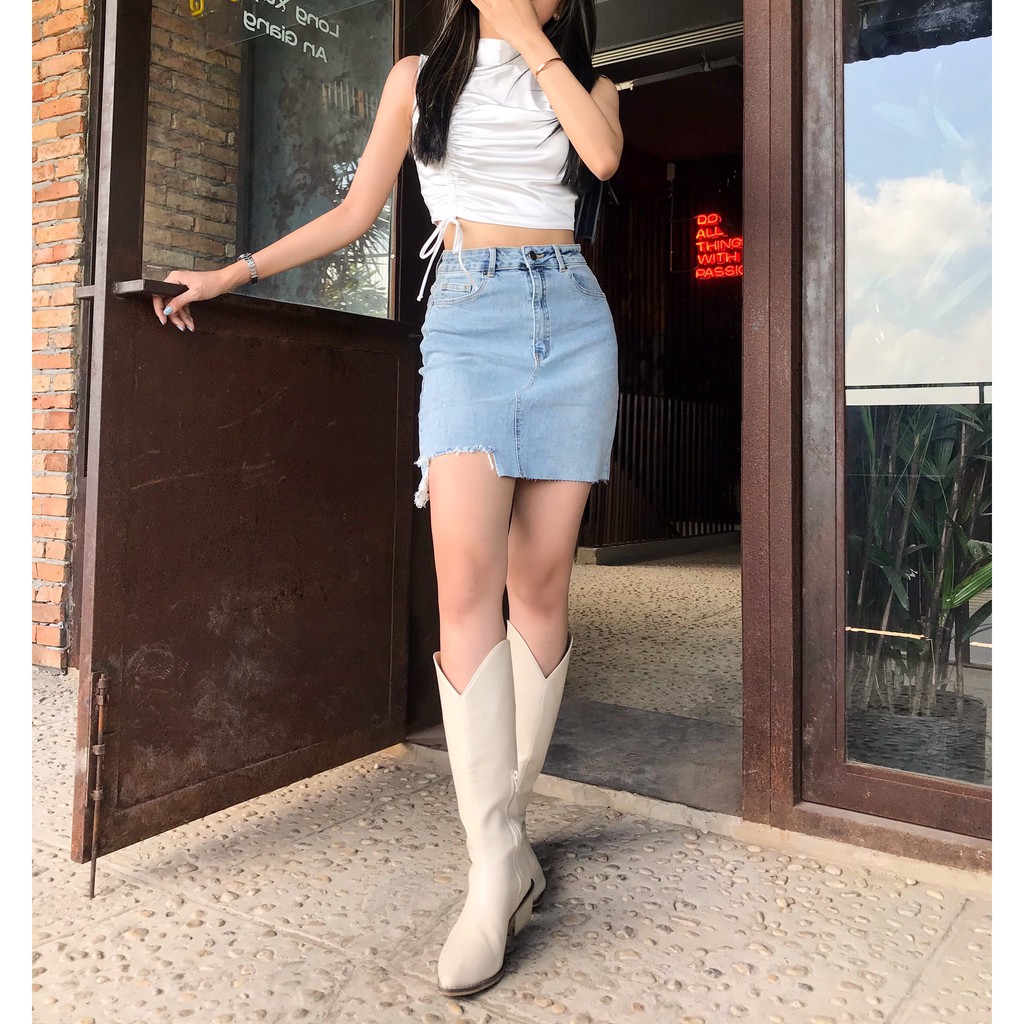 Váy rách lai vuông 20decemberjeans mã 9433 | BigBuy360 - bigbuy360.vn