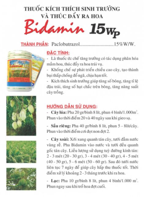 Thuốc Kích Thích Sinh Trưởng BIDAMIN 15WP