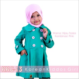 Áo Khoác Hồi Giáo Đính Ruy Băng Hàn Quốc Cho Nữ KKG-13