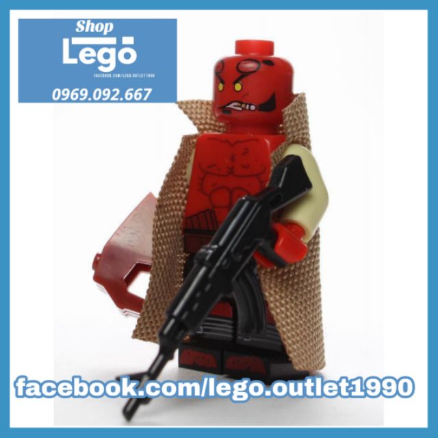 Xếp hình Hellboy con trai của Quỷ Lego Minifigures wm439 wm6020