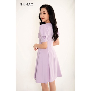 Đầm xòe nút trang trí GUMAC DB3217