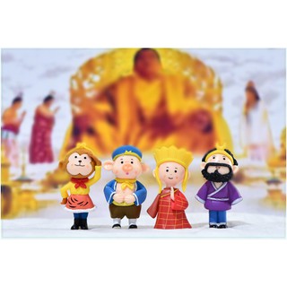 Tượng trang trí Tây Du Ký nhựa PVC 6x3cm