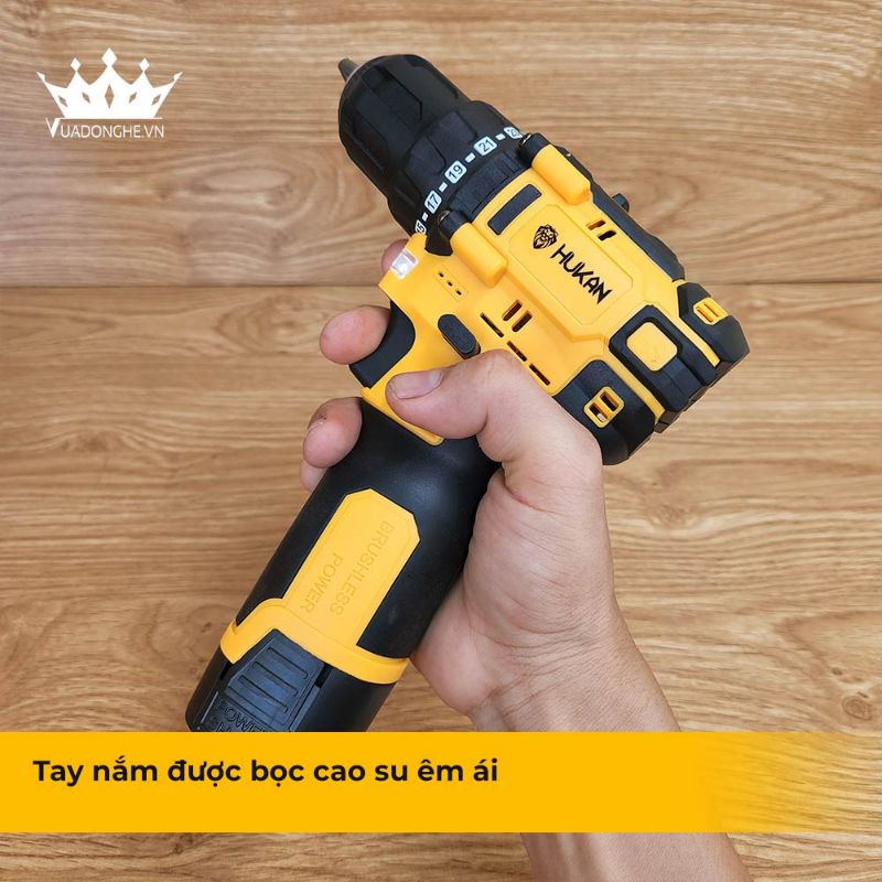 Máy khoan pin HUKAN XC5 Tặng Bộ Phụ Kiện 24 Chi Tiết