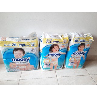 Siêu cộng miếng moony xanh dán/quần nb111/s102/m70/l54/xl46