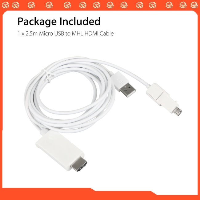 Bộ chuyển đổi MHL Micro USB sang HDMI HD 1080P TV cho điện thoại Android , máy tính bảng