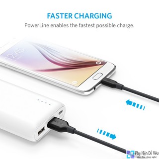 Cáp Micro USB Anker PowerLine 3m - Màu Đen [Phân phối chính hãng]