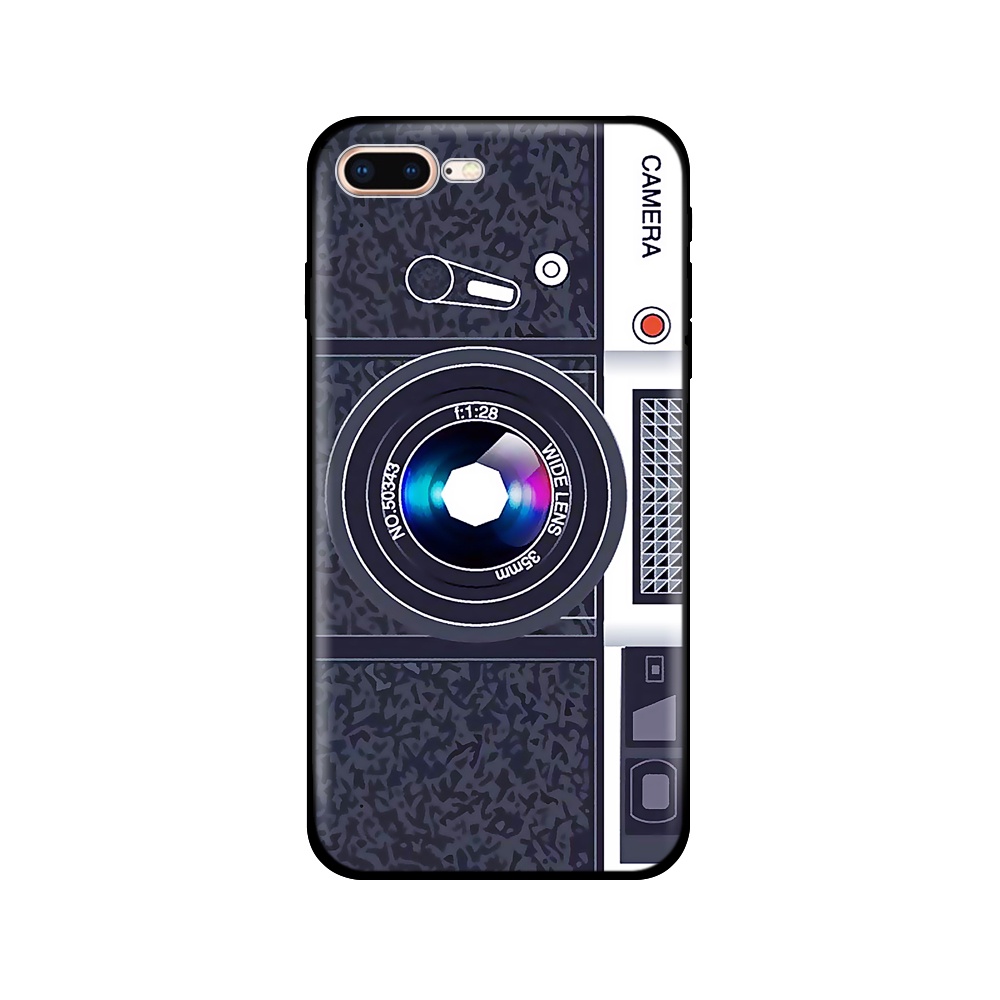 Ốp Điện Thoại Tpu Silicon Mềm Hình Máy Ảnh Cổ Điển Cho Iphone 5s 5 S SE 2020 2016 6s 6 S 7 8 Plus