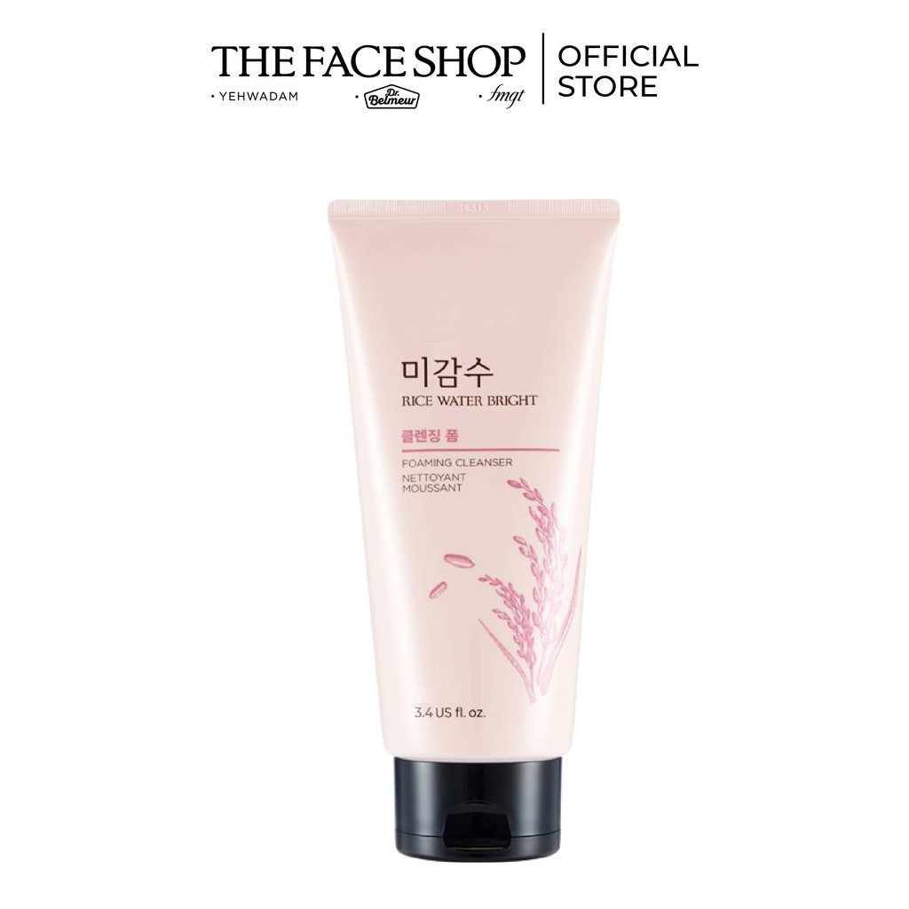 [Mã COSTFST1 -8% đơn 250K] [Hàng tặng] Sữa Rửa Mặt Làm Sáng Da Thefaceshop Rice Water Bright Cleansing Foam 100ml