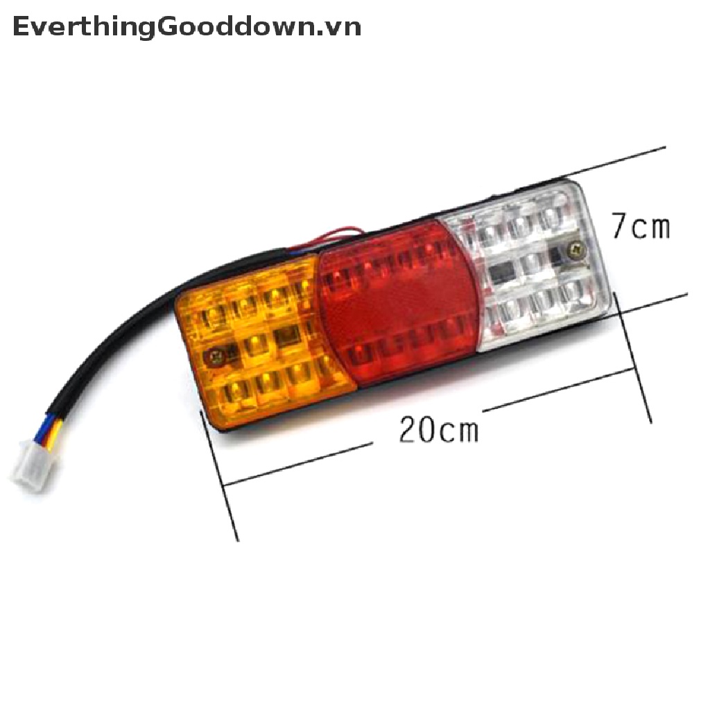 Everthinggooddown Đèn LED Tín Hiệu / Xi Nhan / Phanh Xe Mô Tô 12V 3 Màu Chống Nước