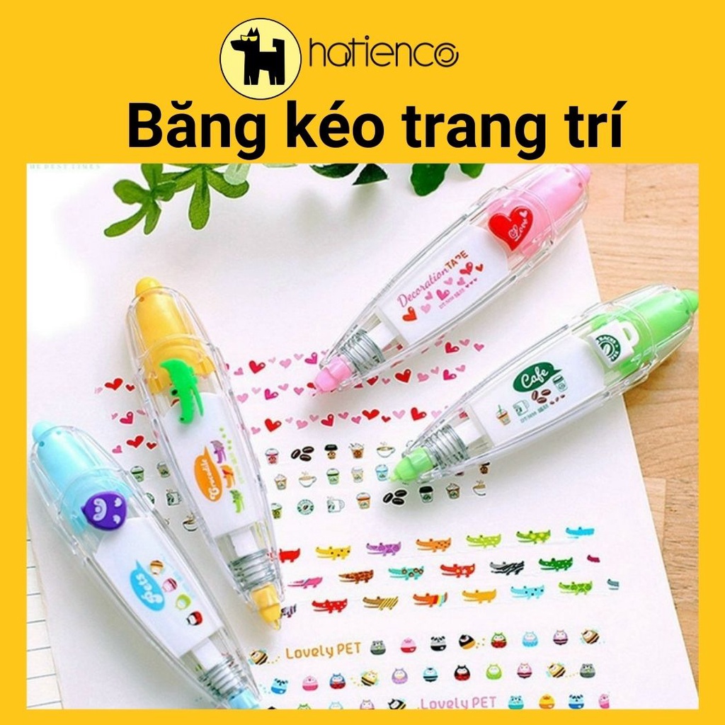 Băng kéo trang trí hình dễ thương