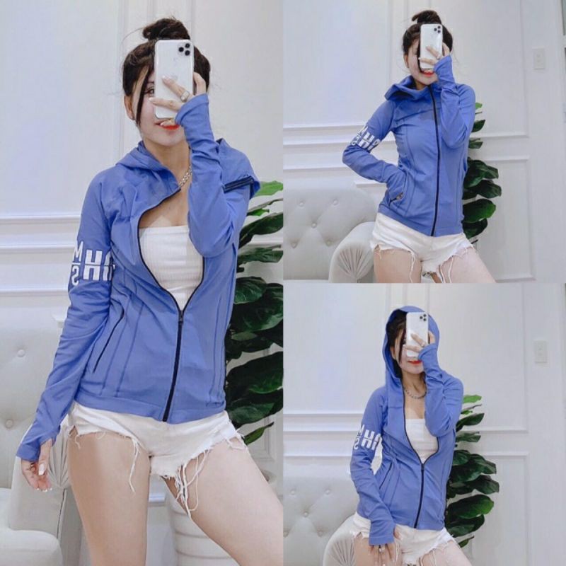 [Size S M L XL] Áo Khoác Thể Thao nữ Mẫu Mới Hàng Quảng Châu. Áo Khoác Nữ Ôm Body Thể Thao, Tập Gym, Tập Yoga [VT]