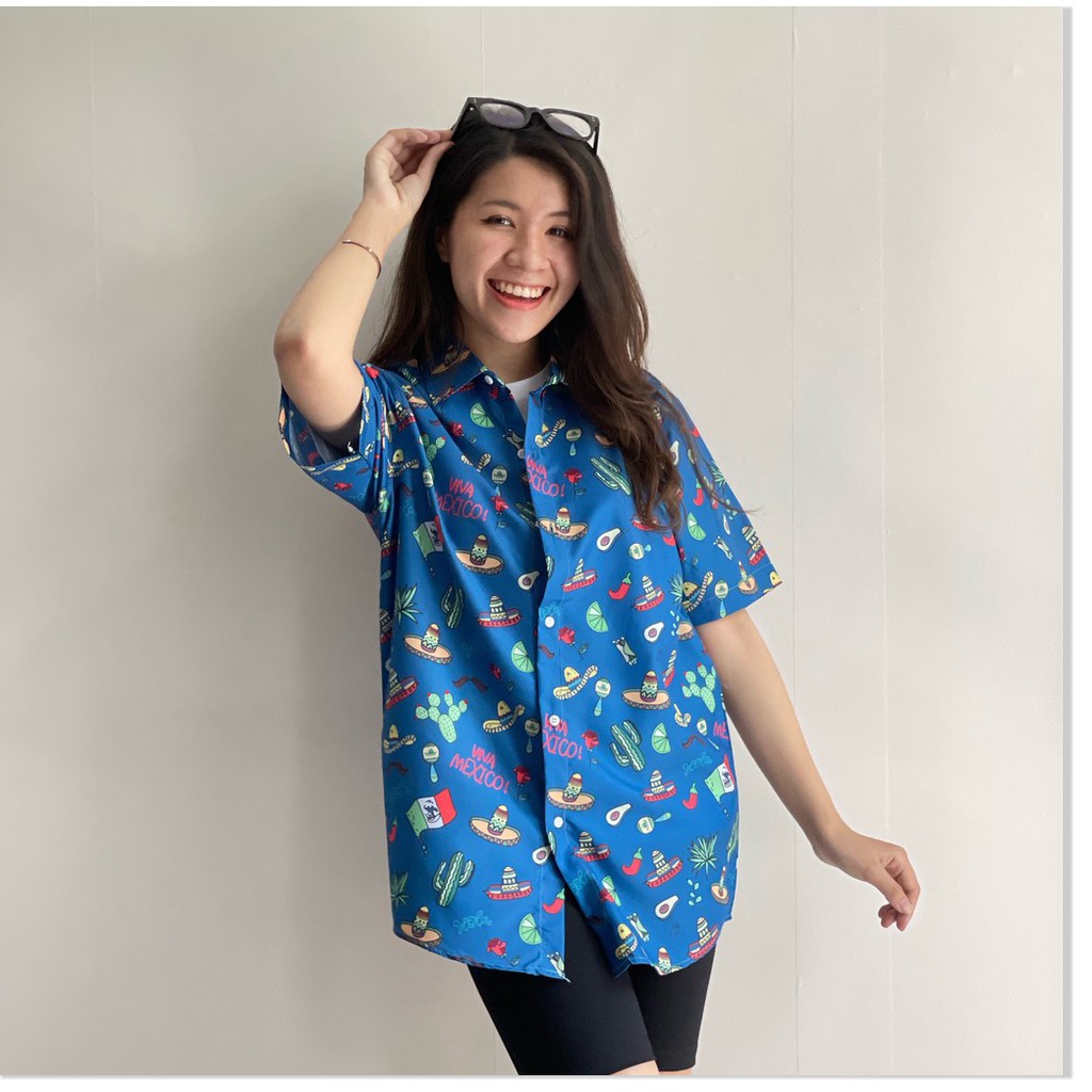 ÁO SƠ MI NAM NỮ, THIẾT KẾ HỌA TIẾT SIÊU NGẦU,CHẤT LIỆU VÃI THOÁNG MÁT KHÁNH AN STORE