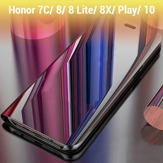 Bao da tráng gương clearview cho honor 10/ 8/ 8x/ 8 lite/ play/ 7c