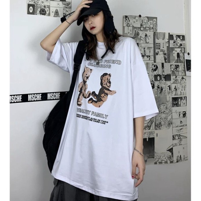 Áo thun tay lỡ Unisex Awesometee, áo phông form rộng ATL M444-55