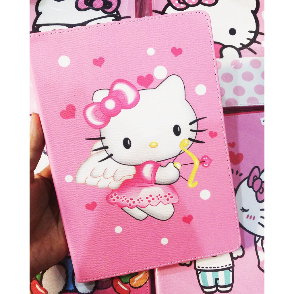 Bao da iPad mini 7.9inch (dùng chung mini1/2/3/4/5) Doraemon, Hello kitty khay lưng dẻo