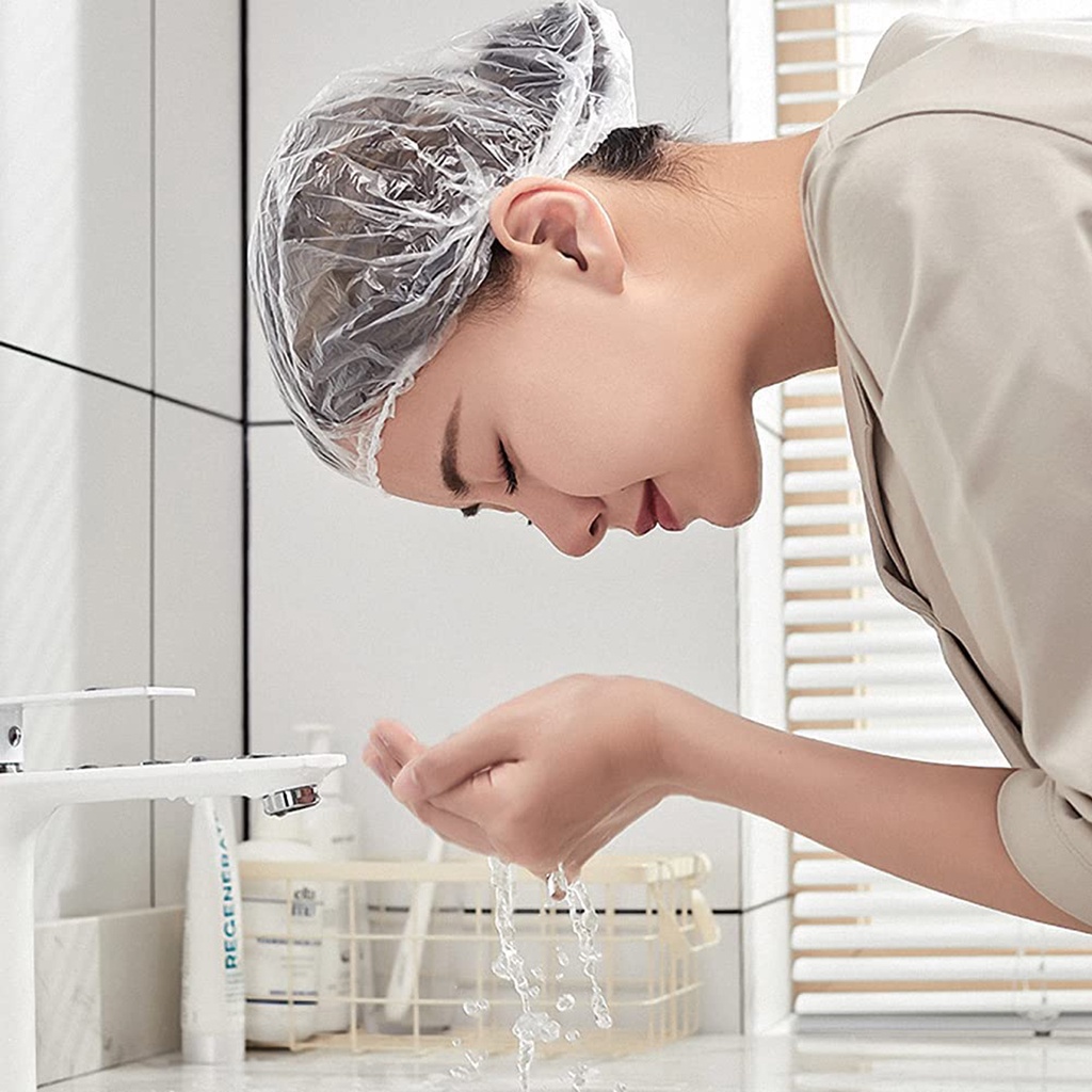 Set 100 Mũ Tắm Trùm Đầu Dùng Một Lần Tiện Dụng