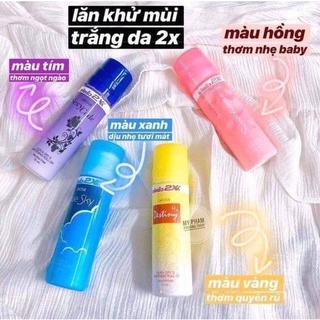 [Nội Địa Thái] Set 3 Lăn nách khử mùi siêu thơm 2x Thái lan 75ml cực rẻ