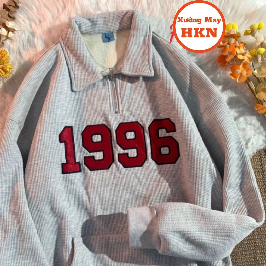 Áo Sweater Nữ Khoá Cổ Thêu 1996 Chất Bozip Dầy Cộm Mã 812 Xưởng May HKN | BigBuy360 - bigbuy360.vn
