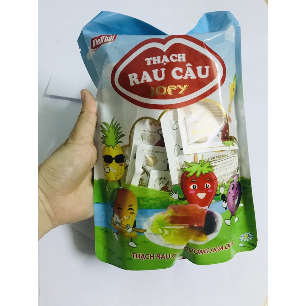 Rau câu thạch JOPY Việt Thái gói 400g (giòn giòn dai dai)