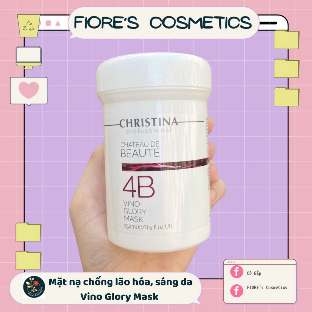 Mặt nạ chống lão hóa, sáng da Christina Vino Glory Mask 4B