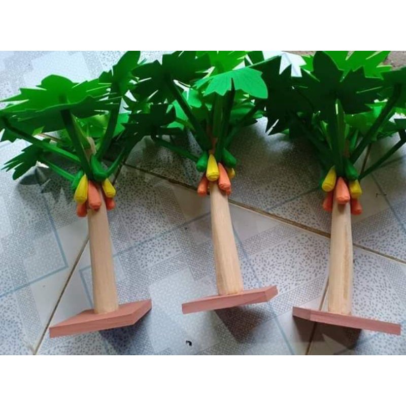 Cây xanh, cây ăn quả nỉ và xốp