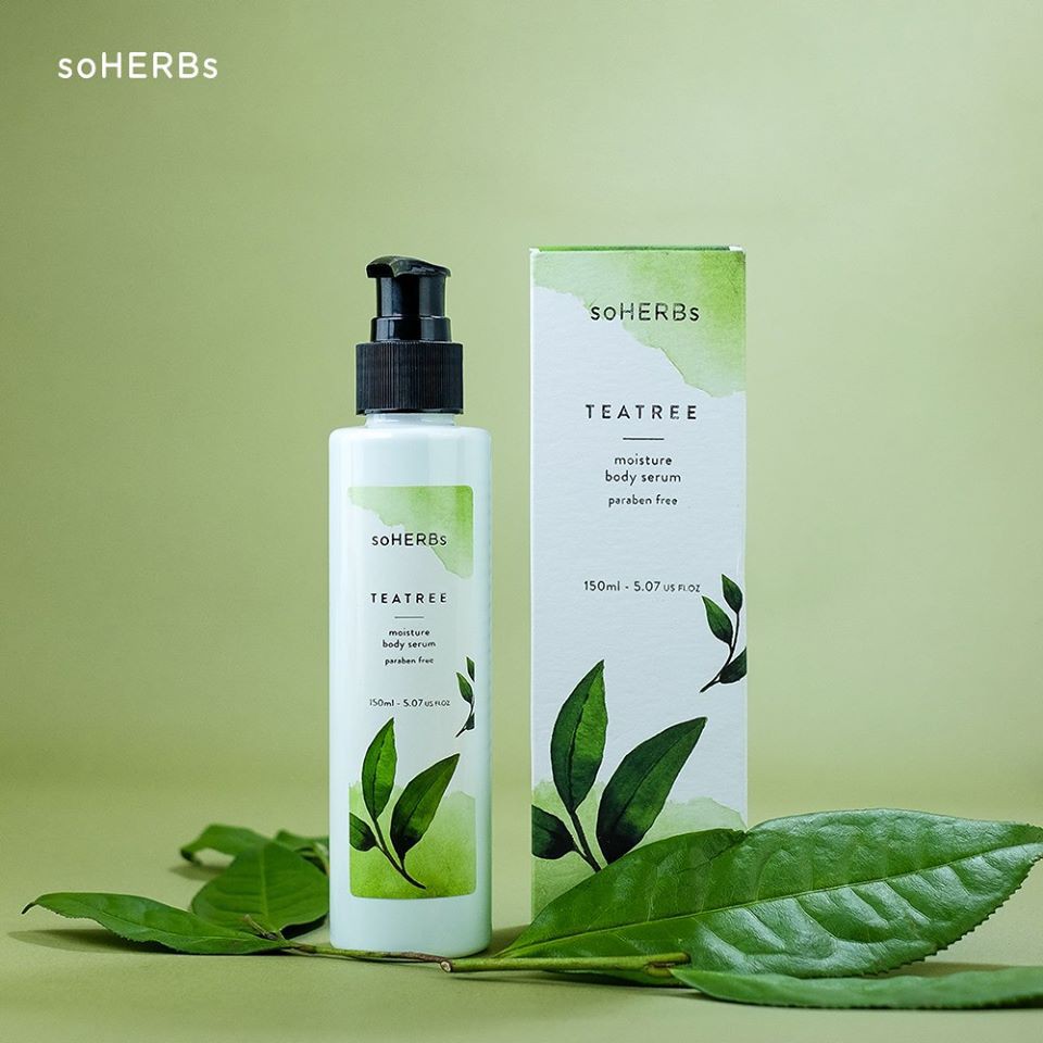 Serum body soherbs tinh chất trà xanh dưỡng trắng da 150ml