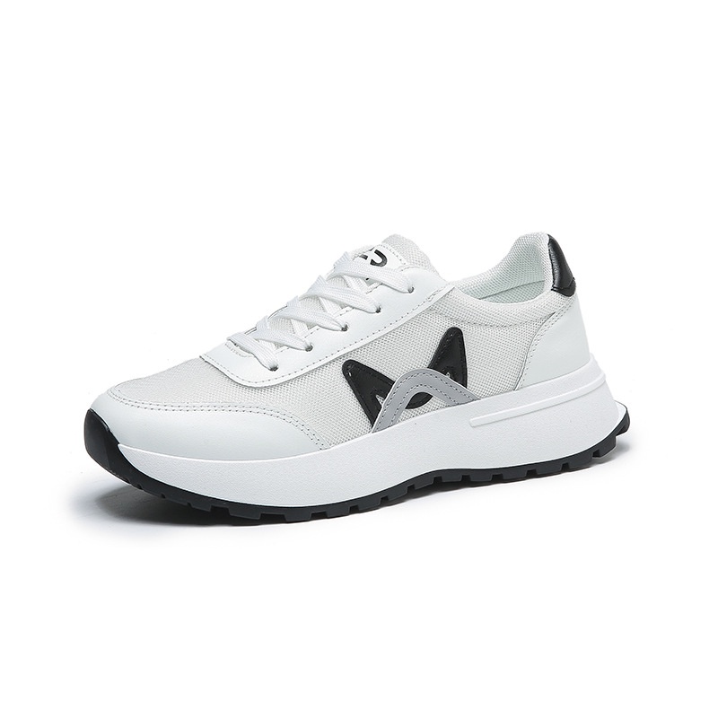 CHZK Giày Thể Thao Đế Dày Phối Lưới Thoáng Khí Phong Cách Mới Cho Nữ