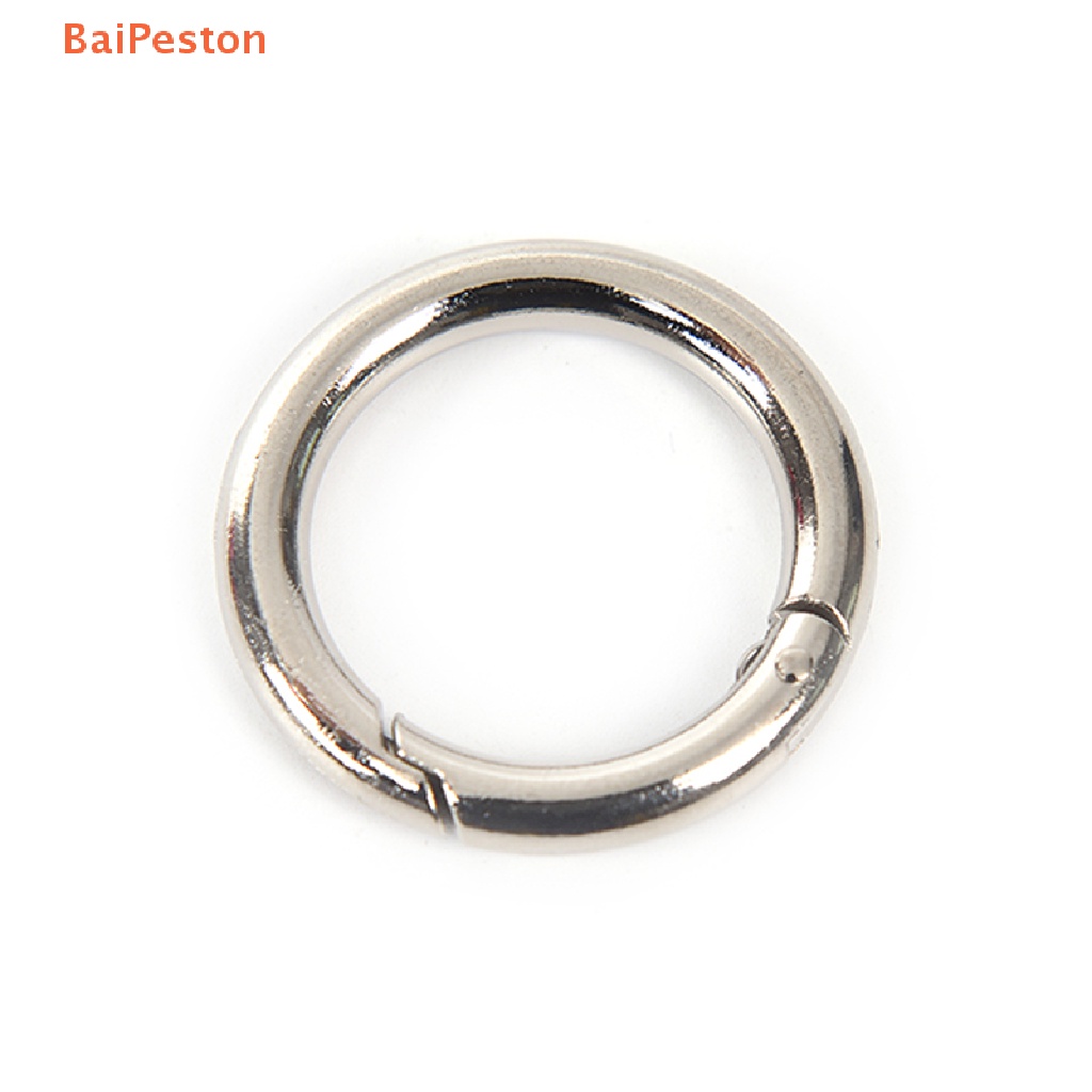 Set 5 Móc Khóa Tròn Bằng Kim Loại 35mm