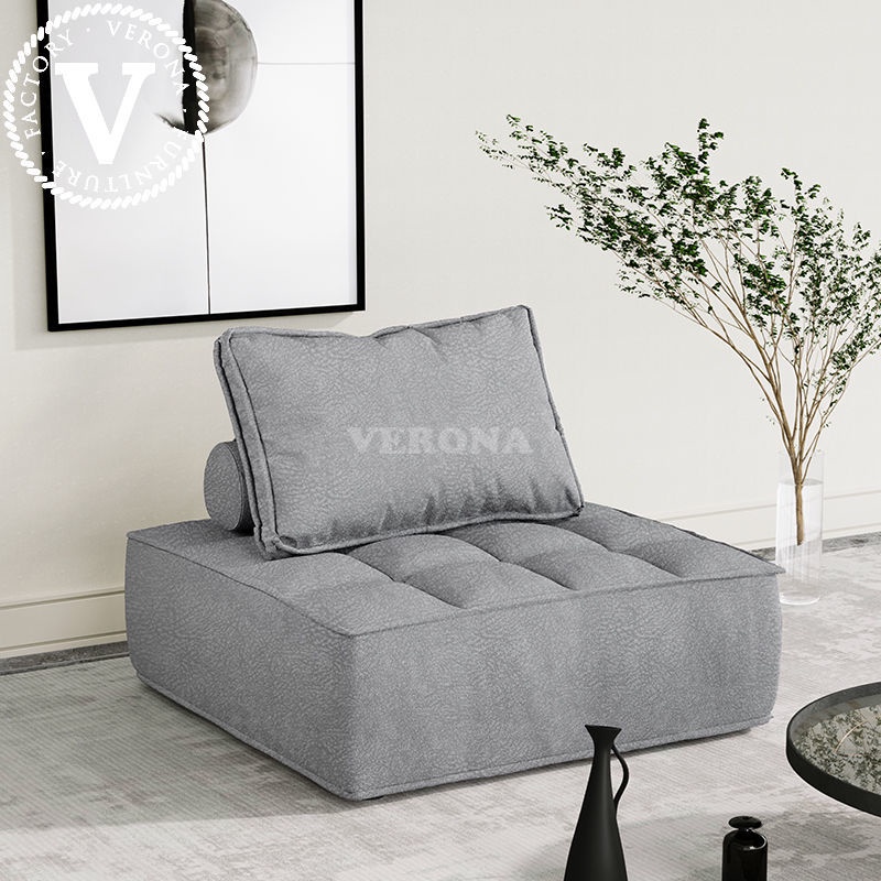 Sofa lười phong cách Bắc Âu tatami phòng khách ngủ chung cư nhỏ vải công nghệ dùng một lần kết hợp di động