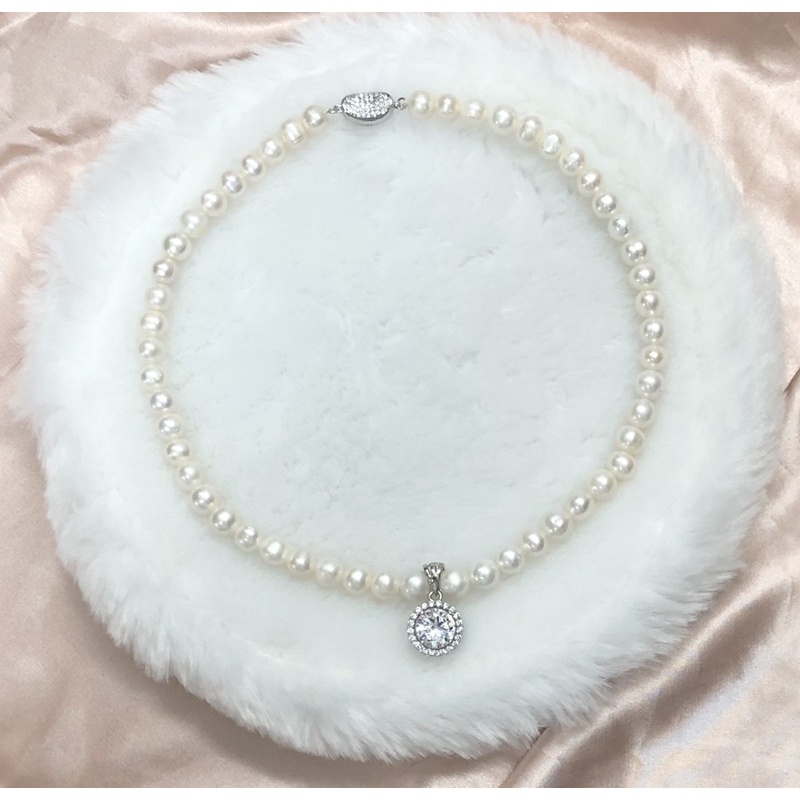 Chuỗi đeo 7ly mix đá tròn