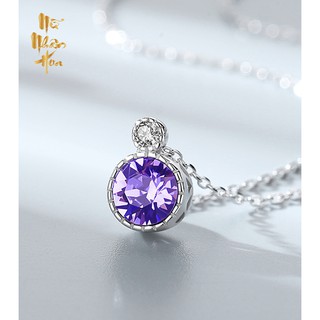 VCS007 Vòng Cổ bạc Quả Cầu Pha Lê