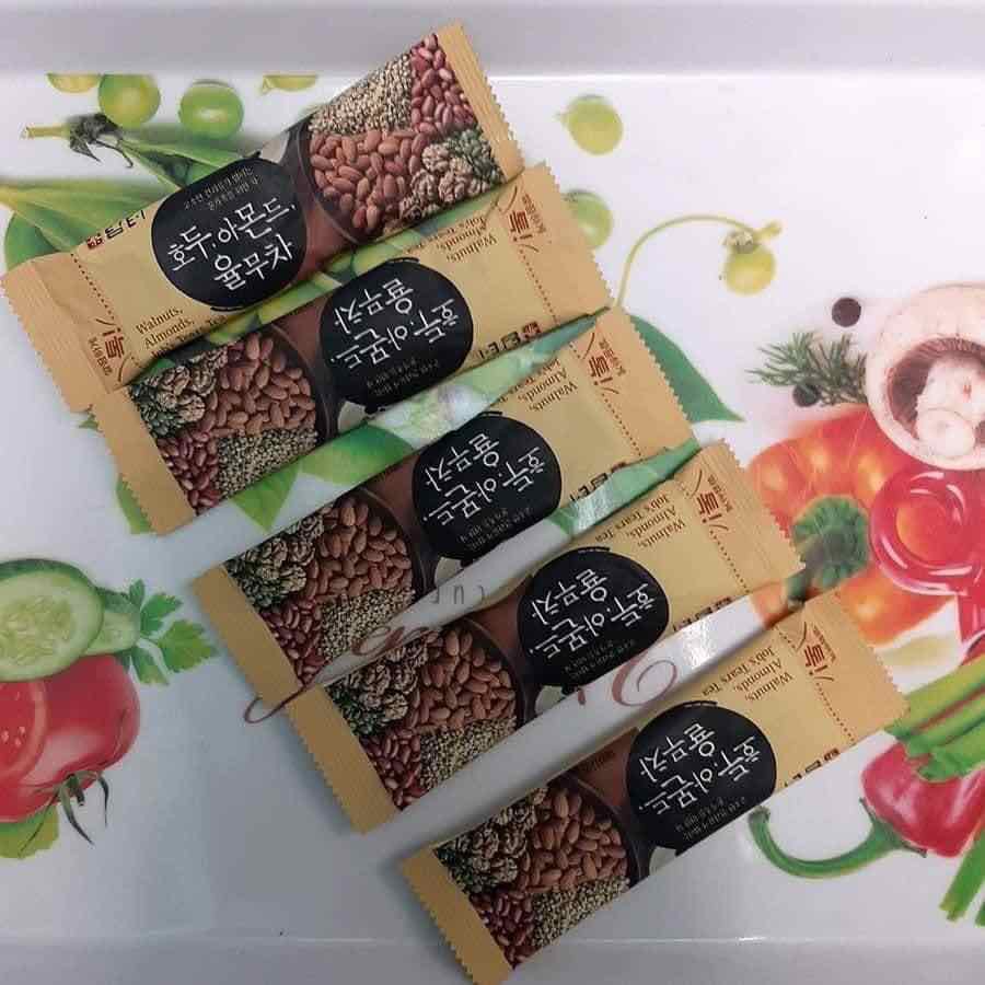 BỘT NGŨ CỐC DINH DƯỠNG WALNUTS, ALMONDS, JOB’S TEARS TEA (bột ngũ cốc Damtuh HQ)