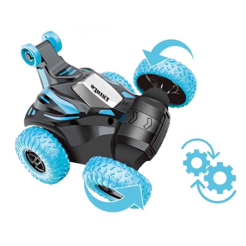 Xe Stunt car điều khiển xoay 360 độ thế hệ pin sạc ,có nhạc