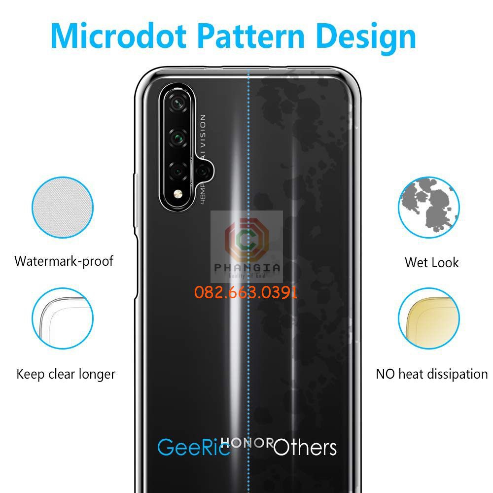 Ốp lưng Huawei Nova 5T / Honor 20 / Honor 20s dẻo trong bảo vệ camera bền đẹp