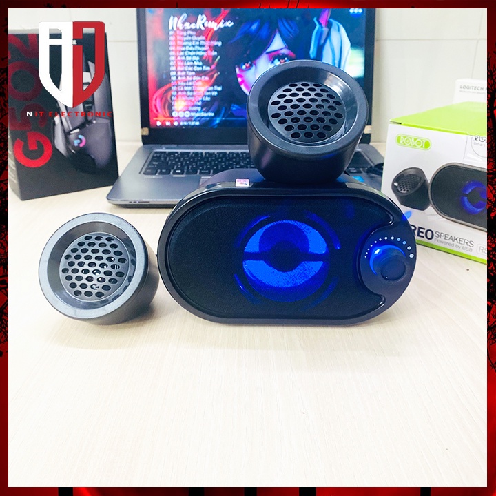 Loa máy tính pc để bàn có dây 2.1 Multimedia RS170 có đèn led loa vi tính gaming