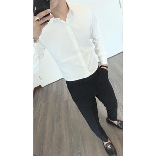 Áo sơ mi nam công sở phong cách Hàn Quốc
