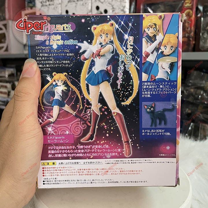 Mô hình Sailor Moon SHF - Thủy thủ mặt trăng - Figure Action Sailor SHF