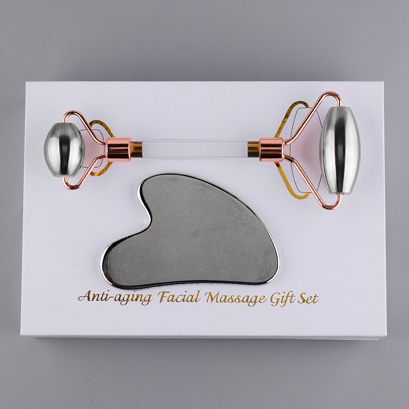 Set dụng cụ massage bằng thép không gỉ giúp nâng cơ mặt và chống lão hóa