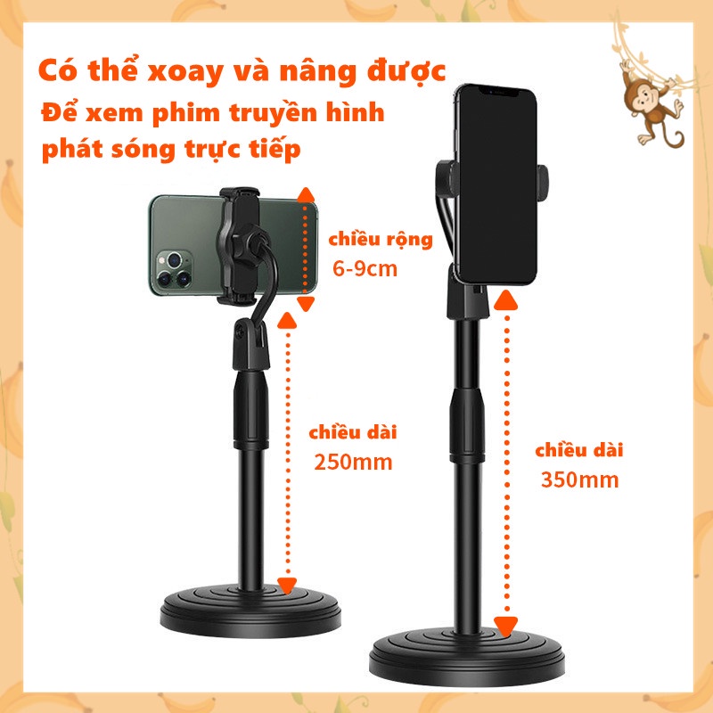 【Vận chuyển trong ngày】Giá Đỡ Điện Thoại Để Bàn Kẹp Điện Thoại Livestream Xem Video Xoay 360 Độ