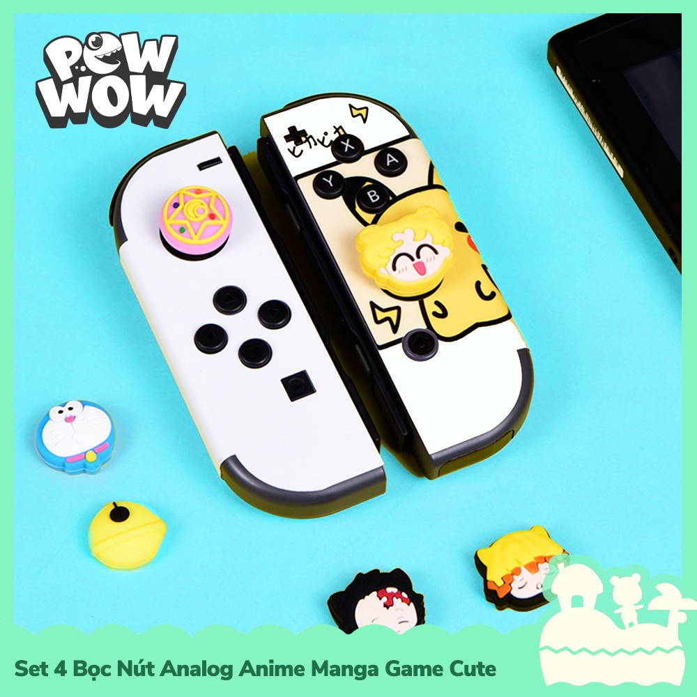 [Sẵn VN - Hỏa Tốc] Set 4pcs Bọc Nút Analog Cho Tay Cầm Joycon Nintendo Switch / Switch Lite Game Anime Manga | WebRaoVat - webraovat.net.vn