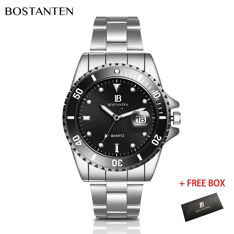 【Bostanten Official】Đồng hồ đeo tay Nam Chống Thấm Nước  Nam Cao Cấp 3002k