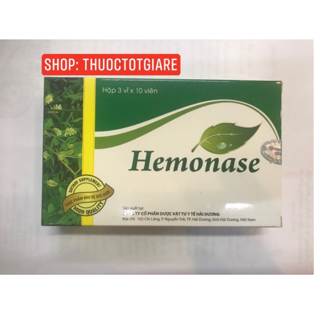 Hemonas - Nhuận tràng , Trĩ