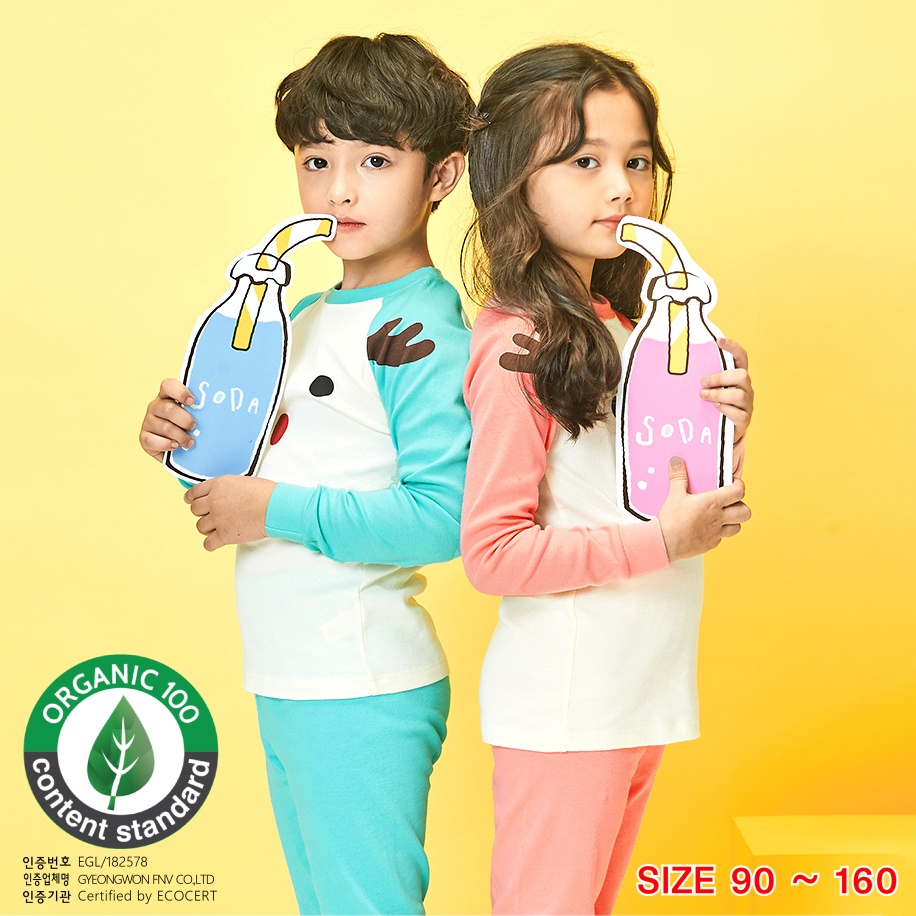 Đồ bộ tay dài quần áo thun cotton cho bé gái mặc nhà mùa thu đông dáng ôm Unifriend Hàn Quốc U1045