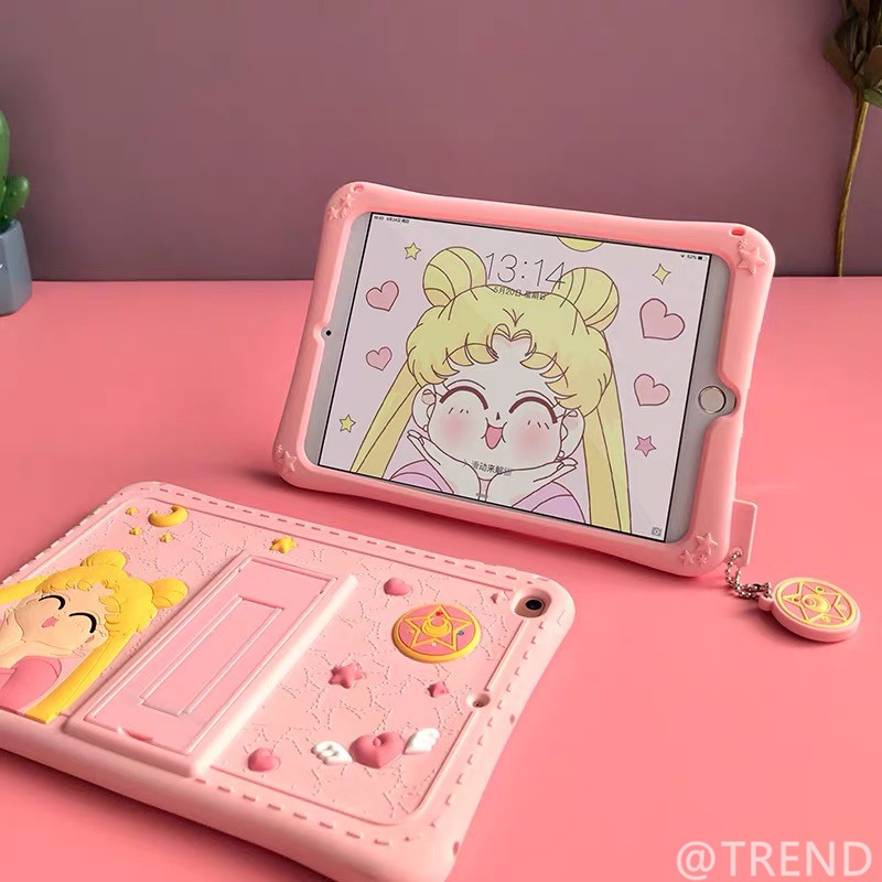 Ốp Lưng Silicone Họa Tiết Thủy Thủ Mặt Trăng Thời Trang Cho Ipad Air 1 2 3 Mini 4 5 Pro 2017 2018 2019 2020 | BigBuy360 - bigbuy360.vn