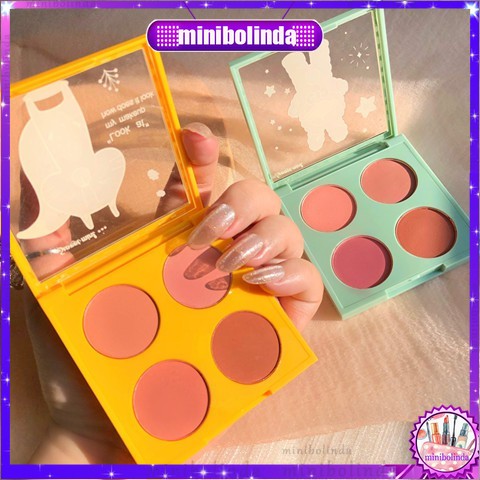 Phấn Má Hồng SWEET MINT 4 Ô Nhũ Lì Màu Ngọt Ngào | BigBuy360 - bigbuy360.vn