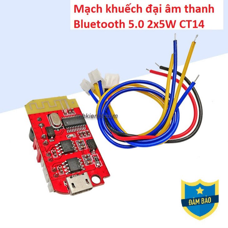Mạch Bluetooth Khuếch Đại Âm Thanh DIY Loa Bluetooth 2x5W CT14 có sạc pin