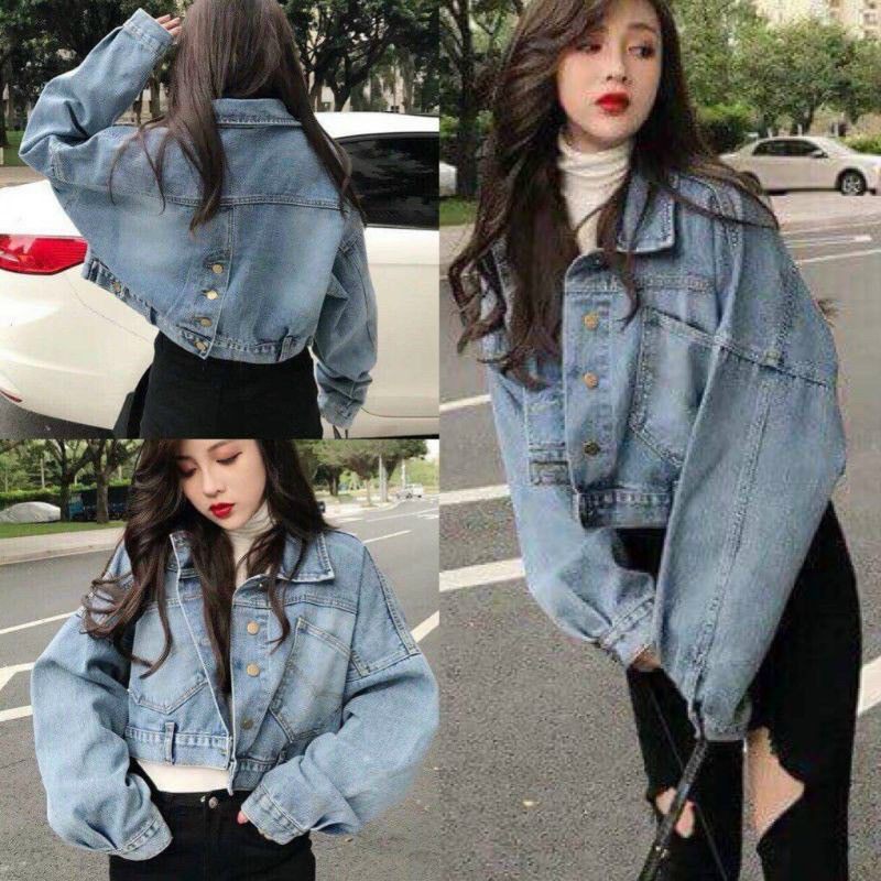ÁO KHOÁC JEANS LỬNG 4 NÚT