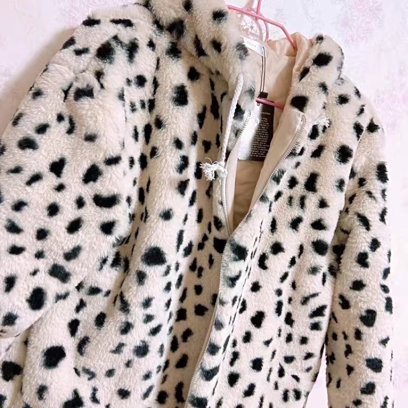 Áo khoác da báo lông thỏ 2 lớp. Áo khoác lông dành cho nữ | BigBuy360 - bigbuy360.vn